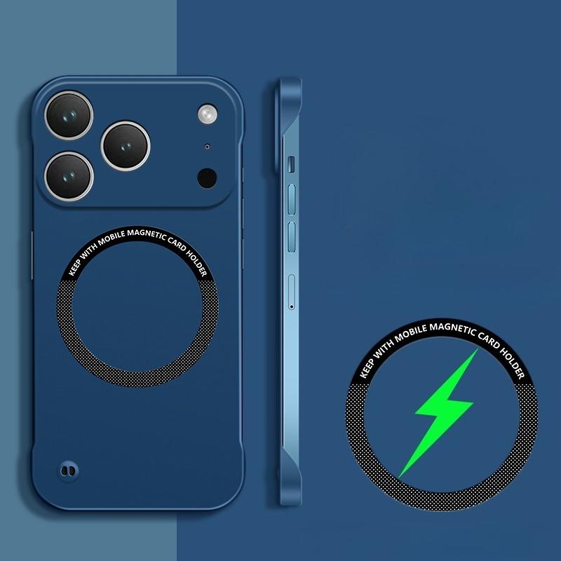 

For IPhone 17 Pro Max Case for Magsafe Magnetic Frameless Hard PC Phone Case for IPhone 17 Air 17Pro 16E Shockproof Matte Cover for iphone 17