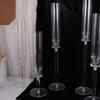 3 Pcs/set Party Decoration Acrylic Crystal Candle Holders Clear high quality Candlestick delicate Centerpieces Wedding Party