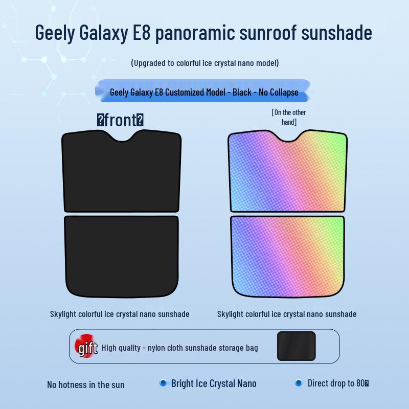 Geely 24 Galaxy E8 Sunroof Ice Crystal Heat Insulation Privacy Sunshade