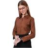 Style Quotient Women Solid Camel Polycotton Regular Formal Shirt