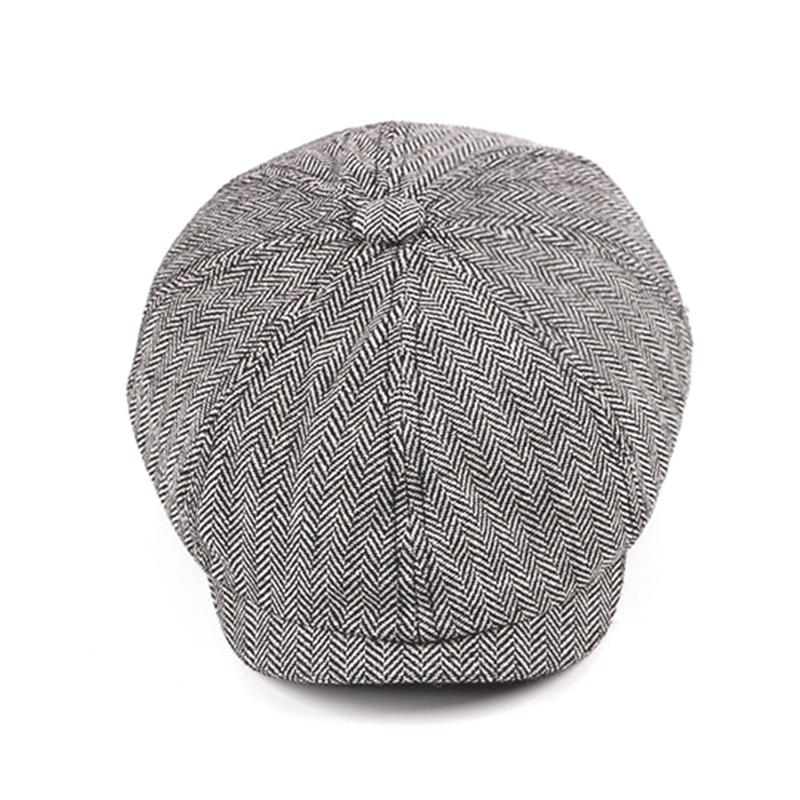 Retro British Newsboy Cap Gatsby Octagonal Hats for Men Women Spring Autumn Classic Herringbon Beret Hat Flat Caps Gavroche