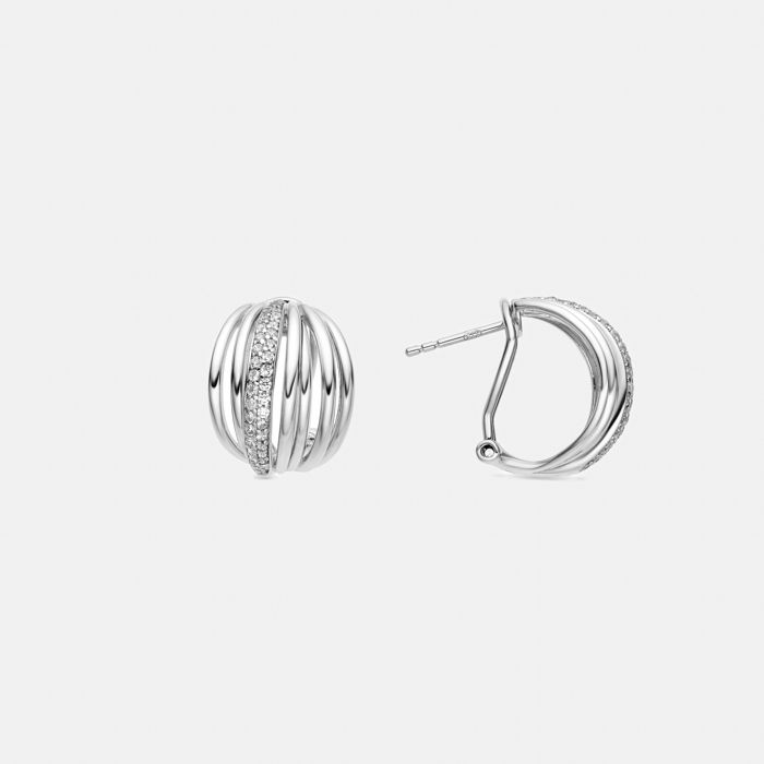 Boucles D'oreilles - Luxenter - Aslor - Argent 925 - Zirconium - Plaqué Rhodium