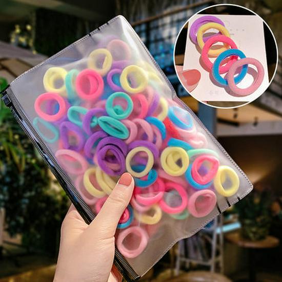 Buntes elastisches Haarband für Mädchen – Weiches, haarschonendes Accessoire