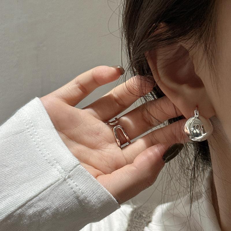 925 Sterling Silver Earrings For Women Trendy Simple Shinning Heart Earring Jewelry Prevent Allergy Party Christmas Accessories