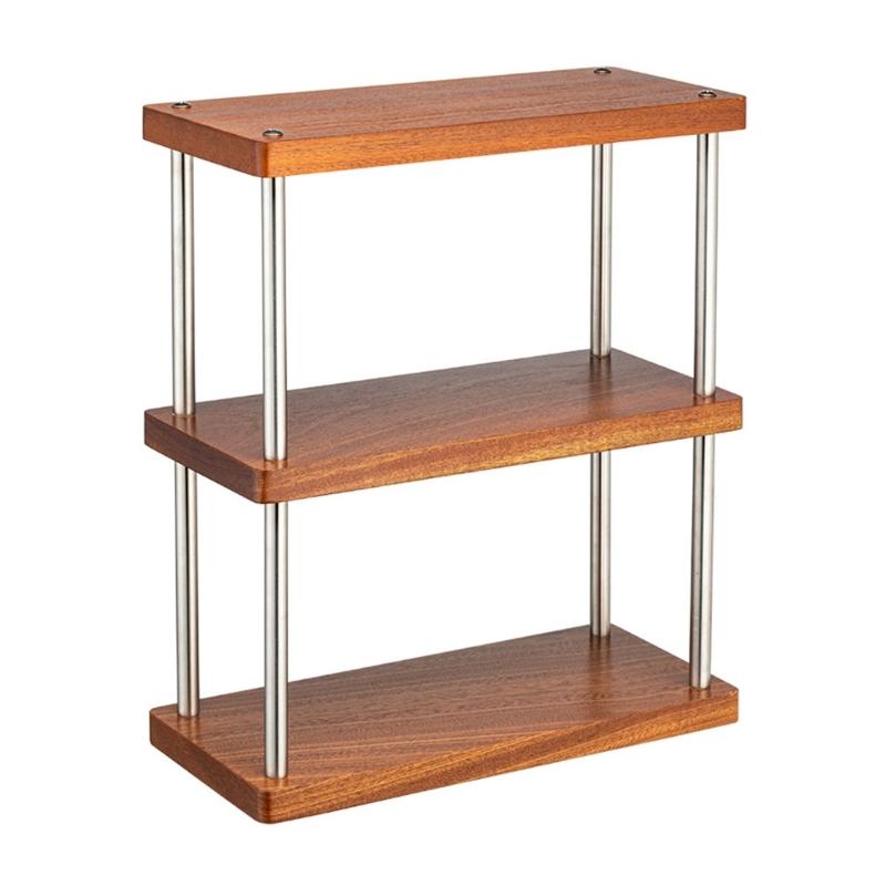 

Multifunctional Wood Rack with 3 Layers Coffee Cup Display Stand Multilayer Storage Shelf Practical Cup Organizers 1