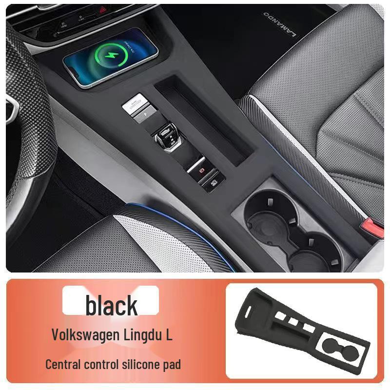 VW Lamando '22-'25 Console Cup Holder Coaster & Gear Shift Panel Cover - Interior Mod Accessories