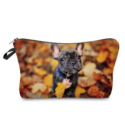 Damen Kosmetiktasche mit Hundeaufdruck Toilettenartikel Organizer Reiseaufbewahrungskoffer 6363