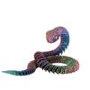 New 3D Printed Snake Realistic Snake Statue Movable Joint Fidget Toys Simulation Desk Ornament Animal Model Gift