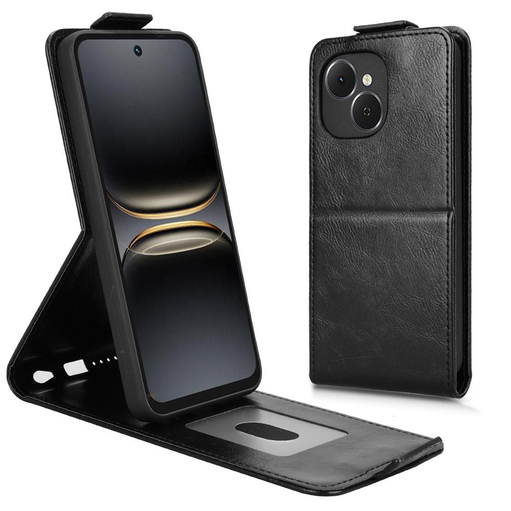 

Чехол-книжка с подставкой и магнитной застежкой для TECNO Spark 40C, вертикальный, кожаный, с держателем для карт A