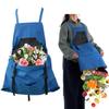 Gardening Apron Quick Release Pockets Outdoor Harvest Apron for Gardeners Farmers Women Men Greenhouse Orchard Farm Backyard