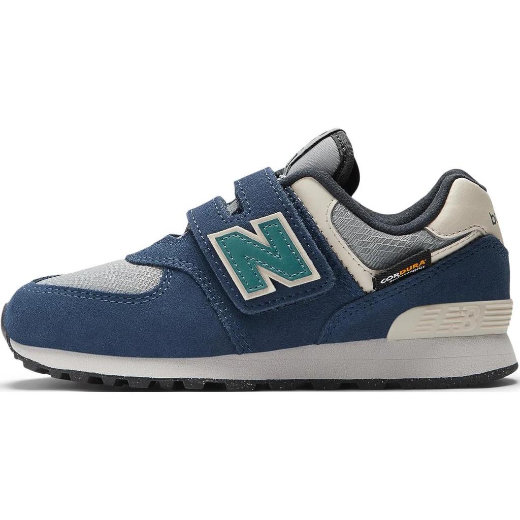 New Balance Nb 574 Leather Soft Comfortable Low Top Casual Shoes Kids Sneakers Blue PV574SOA