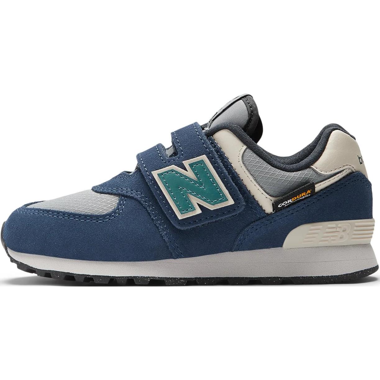 

New Balance Nb 574 Leather Soft Comfortable Low Top Casual Shoes Kids Sneakers Blue PV574SOA 28.5