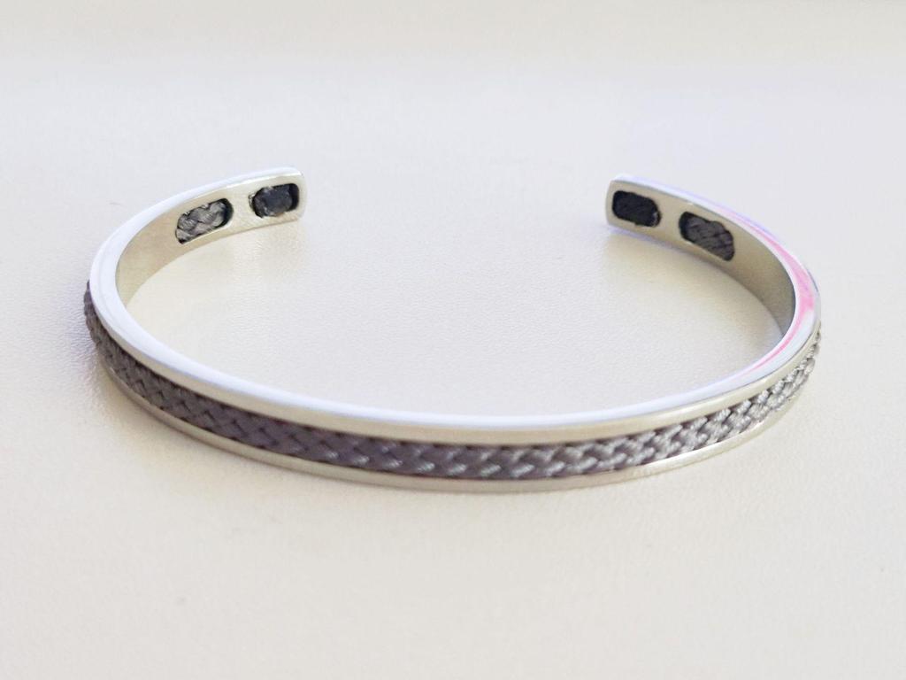 Unisex Black Stainless Steel Open Bracelet with Vacuum-Plated Chicken&Pig Design