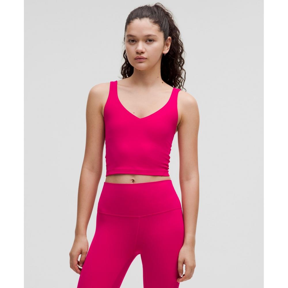 

Lululemon Выровняйте верхнюю часть майки, легкую поддержку, чашку AB, страстную 8