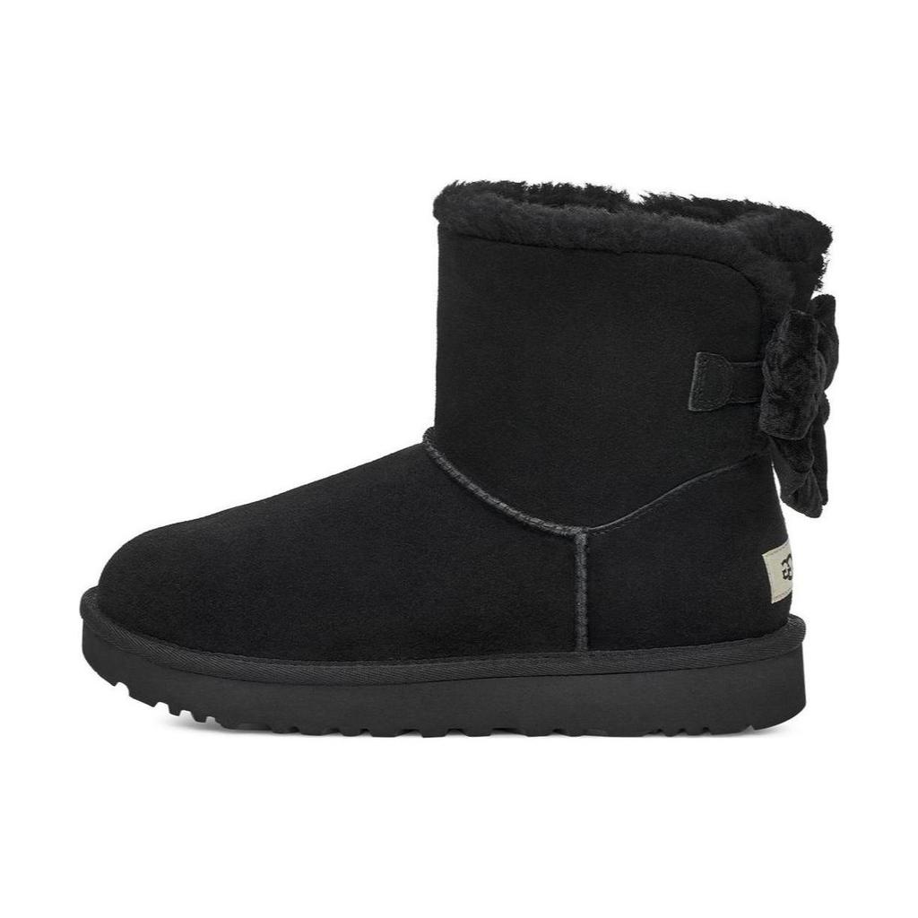 UGG Pohodlné sněhule Mini Bailey Bow Dámské boty Černé 1138172-BLK