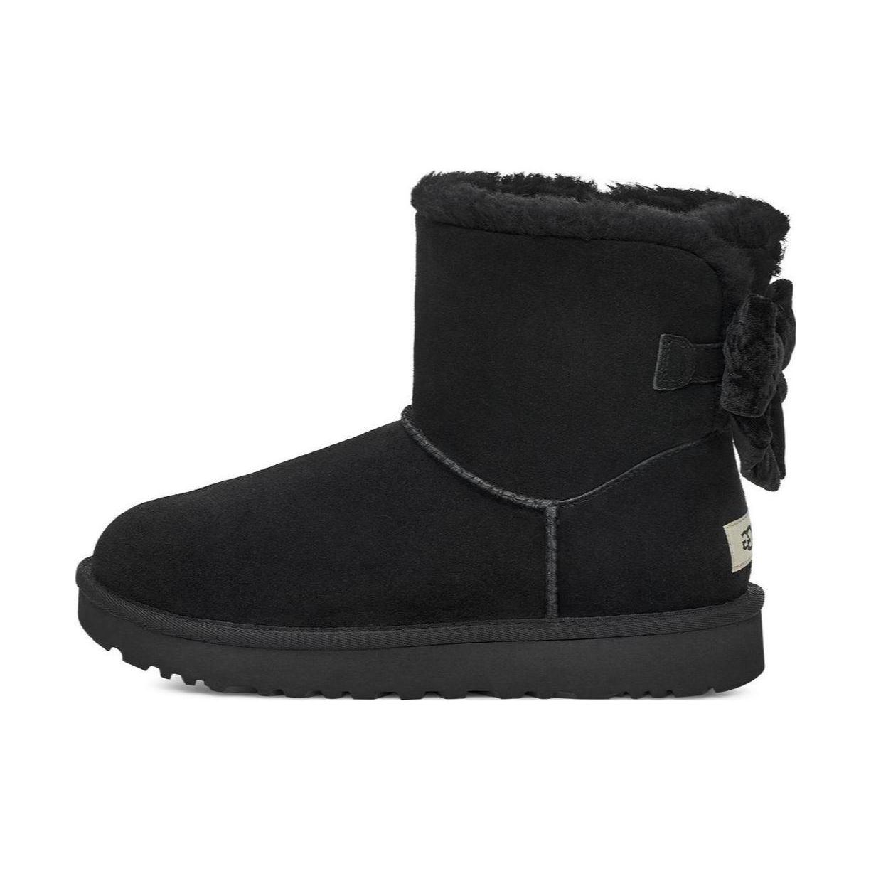 

UGG Удобные мини-ботинки Bailey Bow для снега Женские ботинки Черные 1138172-BLK 37