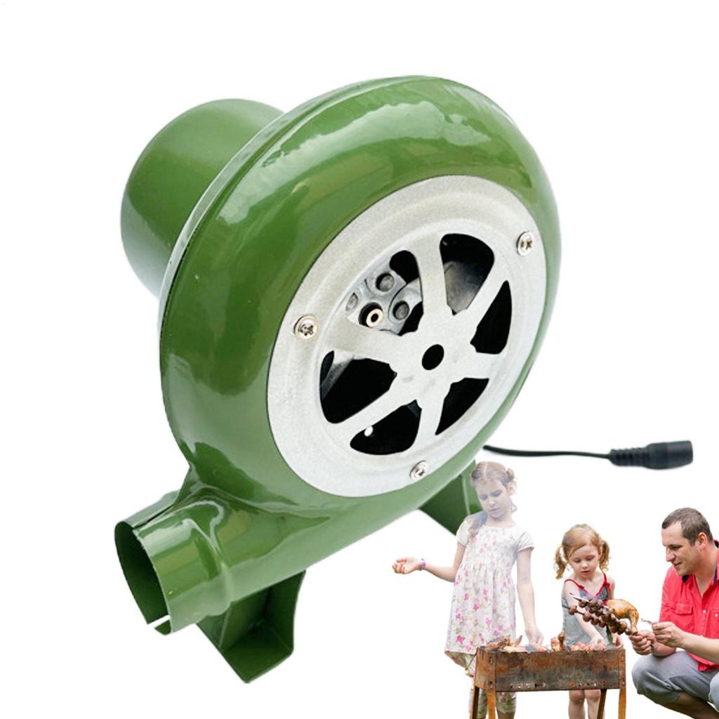 12V Electric Blower Fan BBQ Fan 100v 240v Suitable for Barbecue Mini Blacksmith Forges Blower with Speed Adapter 30W/40W/60W/80W