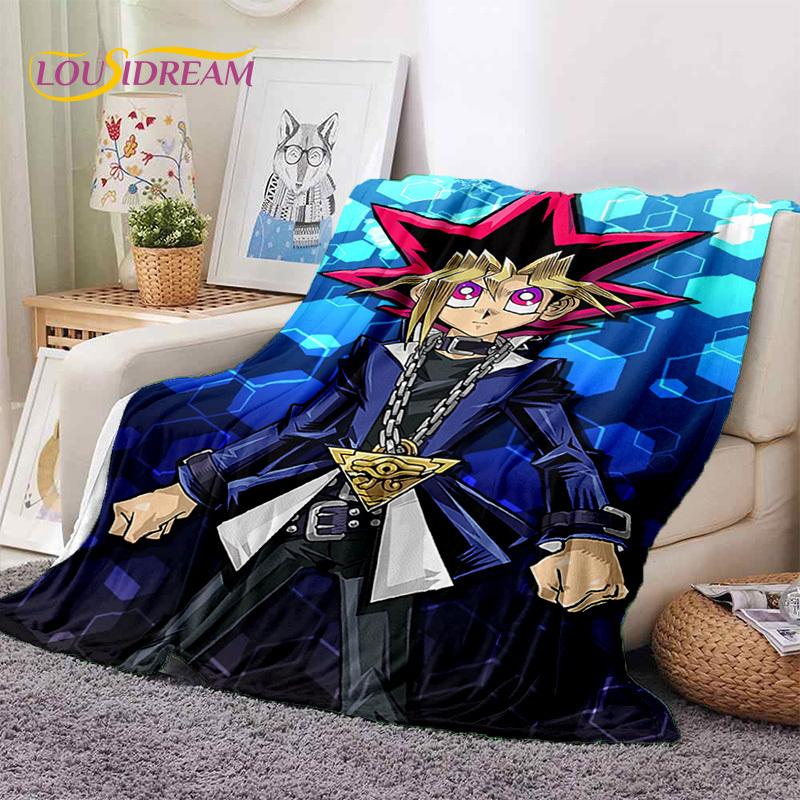 Yu-Gi-Oh Anime MONSTER CARD Cartoon Soft Blankets,Throw Blanket Comfortable Blanket for Picnic Beds Sofa Home Bedroom Kids Gifts