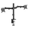 Support de bureau - maclean - mc-754n - 2 moniteurs - inclinaison +45° à -45° - vesa 75x75/100x100