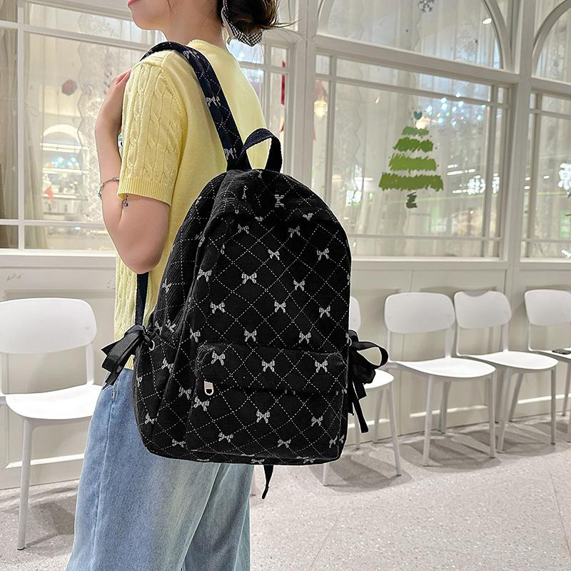 2025 summer new casual fashion hundred cute simple student computer bag large capacity outdoor travel backpack