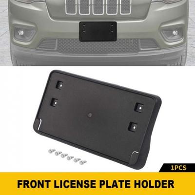 Front Nameplate Bumper Mount License Plate Bracket Holder for +Jeep Cherokee