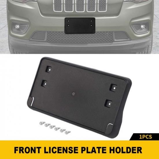 Front Nameplate Bumper Mount License Plate Bracket Holder for +Jeep Cherokee
