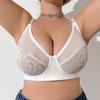 Lace Large Size Thin Push-Up Bra Semi-transparent Sexy Adjustable Underwear