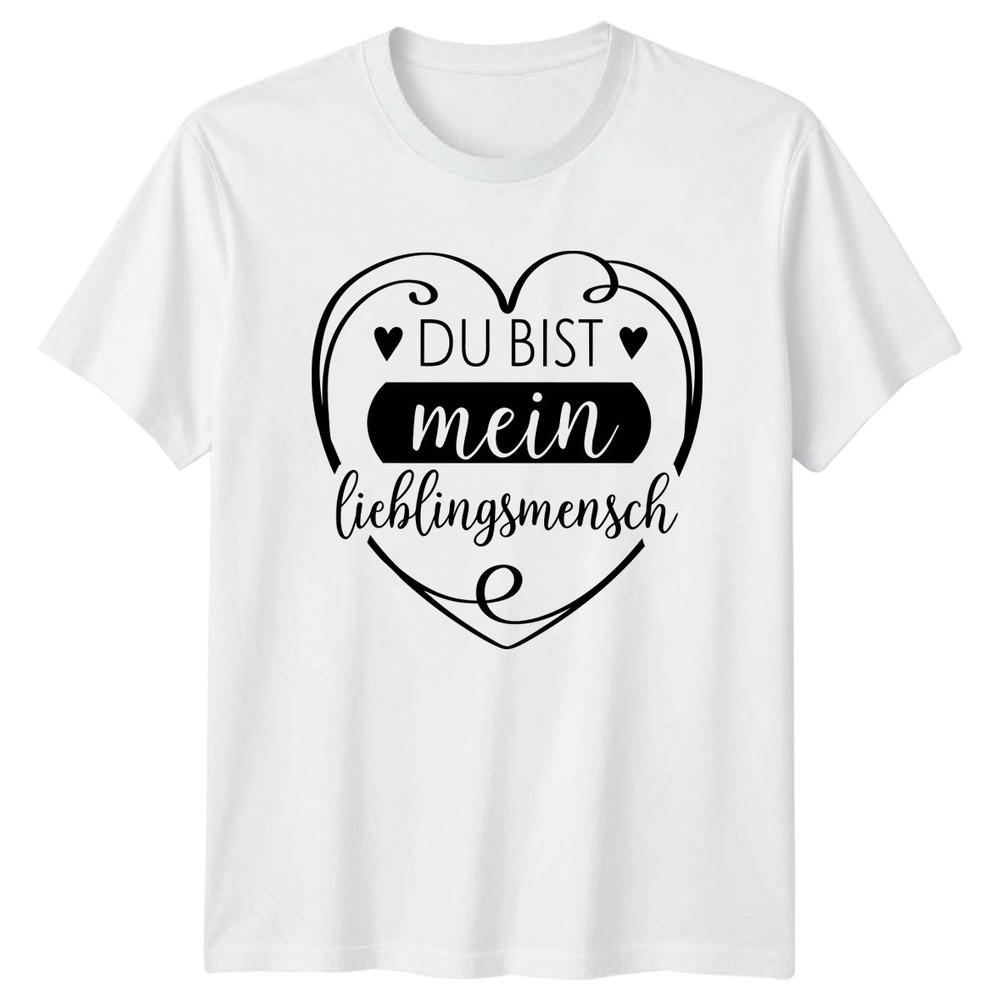 Du Bist Mein LieblingsUnisexsch TShirt GerUnisex Sayings Valentines Day Gift For Him S