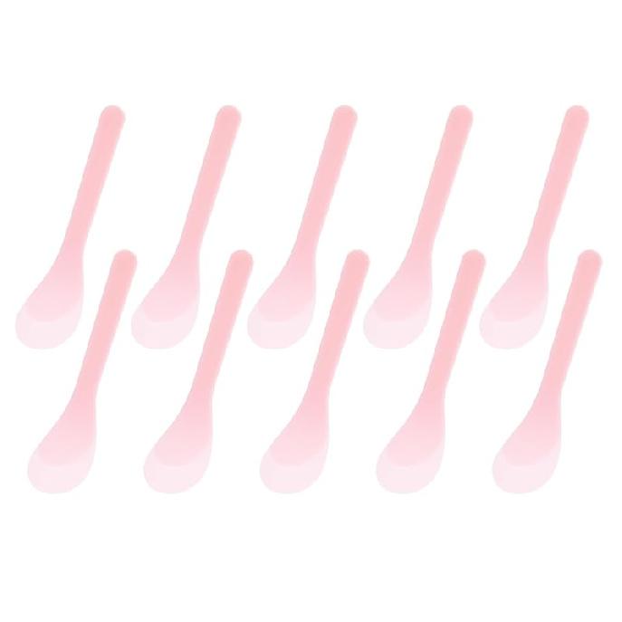 ONLYKXY 30pcs 5in Plastic Beauty Spoon Facial Cream Brush Makeup Scoop Mud Reusable Cosmetic Dig Scoop Spatula Mask Tip for Lotions Moisturizers Home