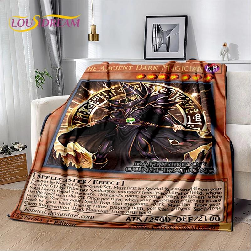 29 Style Yu-Gi-Oh Blue Eyes Dragon Monster Gold Card Cartoon Game Soft Blanket,Soft Throw Blanket for Home Bedroom Bed Sofa Gift