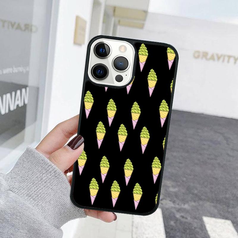 

Summer Green Tea Ice Cream Phone Case For iPhone 17 Air 15 16 Cover 11 13 14 Pro Max 12 Plus Max Fundas iPhone 15pro