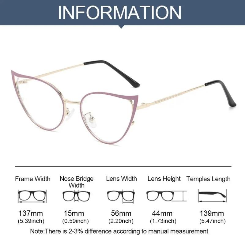 High-definition Anti Blue Light Glasses for Women Fashion Cat Eye Optical Eyewear Trendy Office Blue Rays Blocking Glasses