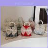 Stilvolle Kinder-Frühlings-Spitzen-Schleifen-Handtasche Mit Perlenverzierungen Für Mädchen Und Jungen