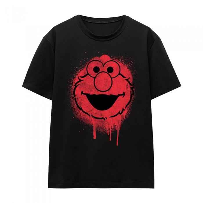Sesame Street Womens/Ladies Spray Face Elmo Graffiti T-Shirt