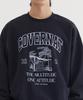 COVERNAT Palm Tree Graphic Sweatshirt Dark Navy