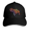 Colored Venezuela Map Unisexs Baseball Caps Adjustable Peaked Sandwich Dad Hat Black