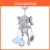 Infant Plush Rabbit Cat Dog With Music And Hanging Loop For Touch And Visual Stimulation