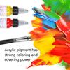 10 Colors Acrylic Pigment Frame Bracket Pen Kit Art Painting Set Accessories Supplies