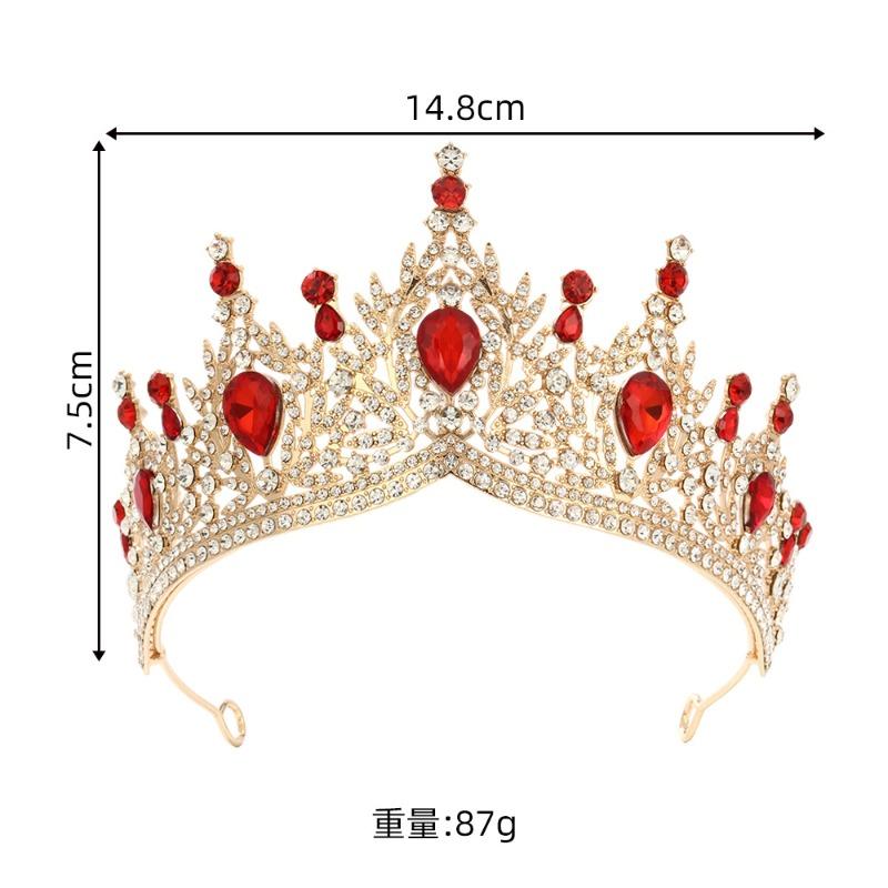 Fashion Diamond Crown Gorgeous Bridal Headwear Party Stage Performance Crown Crown