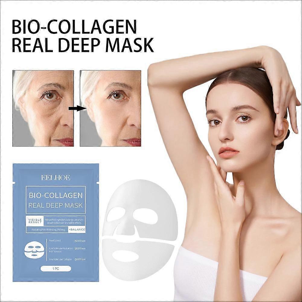 Collagen Face Mask for Facial Moisturizing, Single Pack with Easy Application for Daily Skincare
