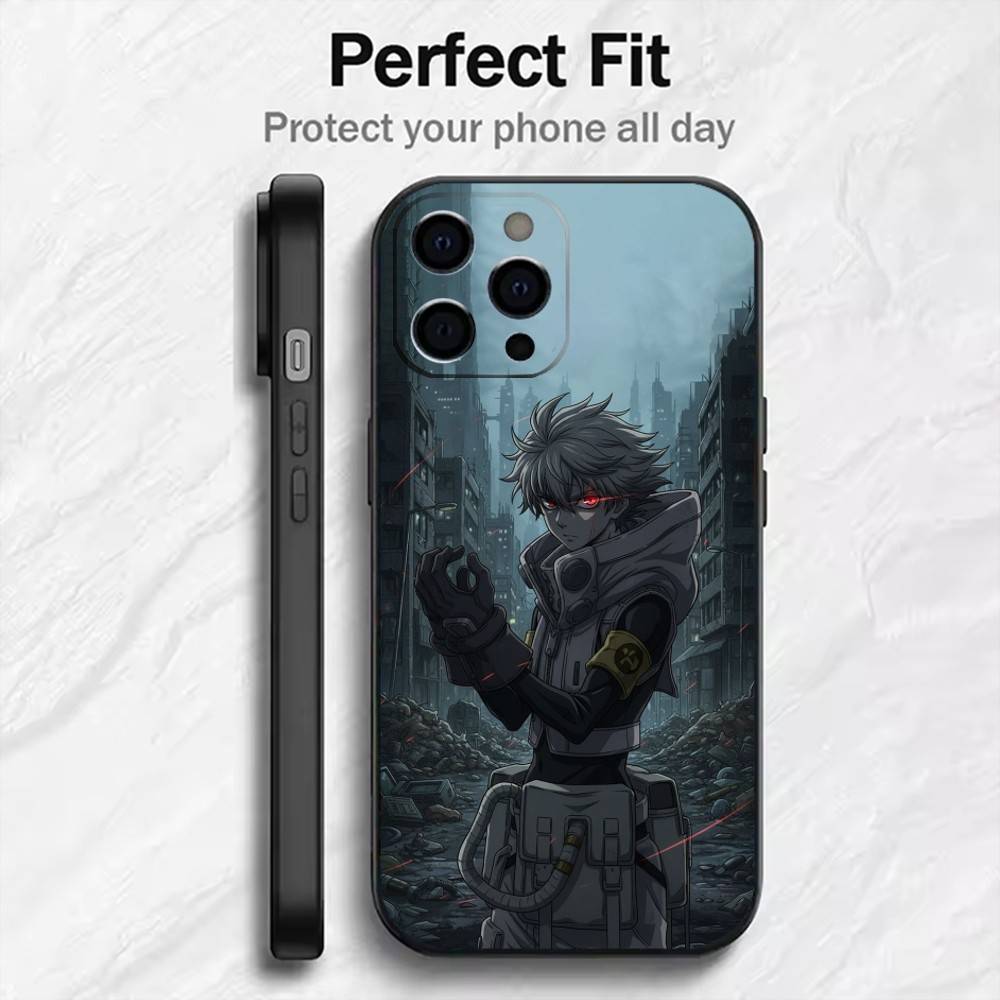 G-Gachiakuta Anime Rudo Handyhülle Für iPhone17,16,15,14,13,12 Plus,Max Weiches Silikon Schwarze Hülle
