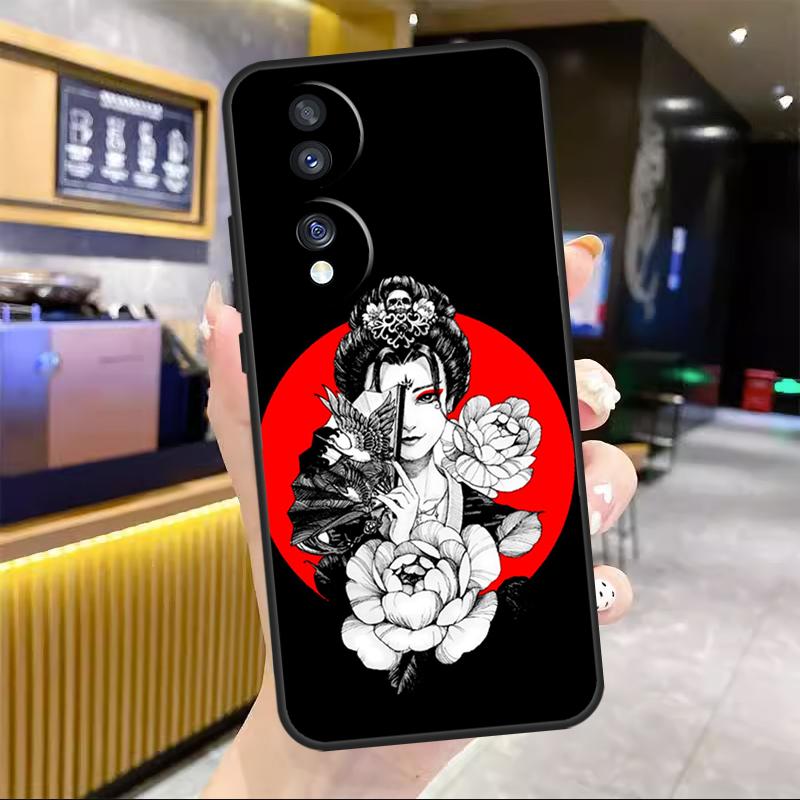 

Samurai Warrior Geisha For Honor Magic 8 7 6 Pro Case For Honor 200 400 50 70 90 Lite X8c X8b X9a X9b X9c X9d Win RT Honor 70