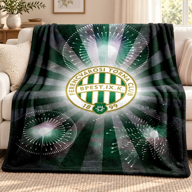 Ferencvarosi TC blanket Flannel Blanket Soft Cozy Plush Throw for Sofa Bed Lightweight Home Decoration Outdoor camping