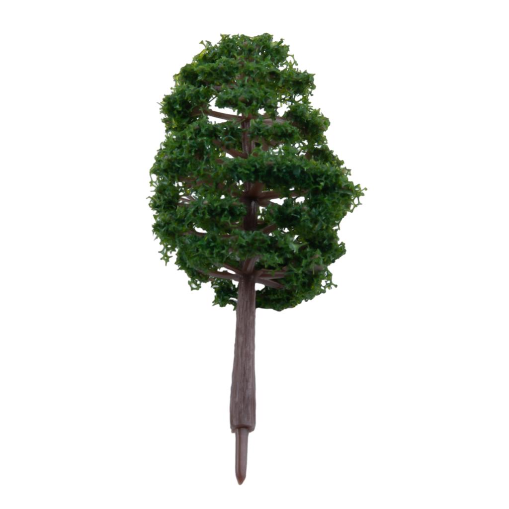 Model Green TreesPlastic Model Tree Scenery Railroad Decor Landscape Train Layout DIY Garden Scenery Miniature Toys For Kids