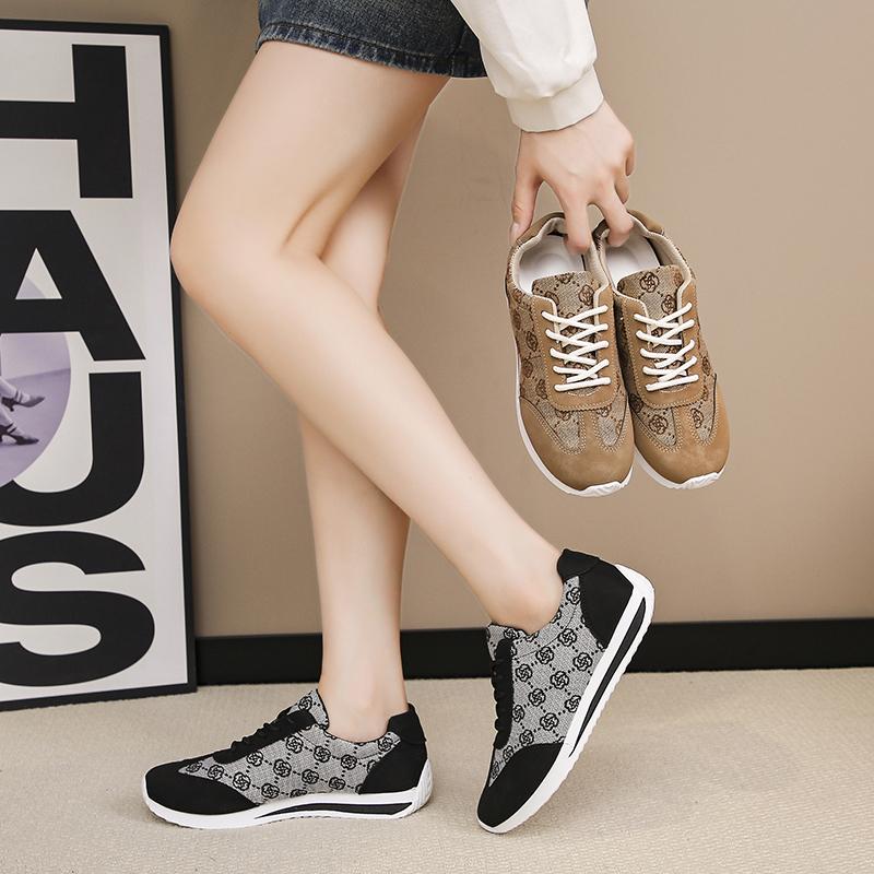 Fashion 2025 New Spring and Summer Women Mouth Fashionable Breathable Sneakers Flat Comfortable Casual Walking Sneakers
