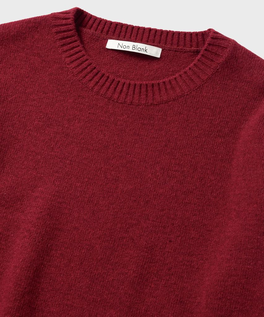 NONBLANK Daily Wool Cashmere Crewneck Knit_Wine
