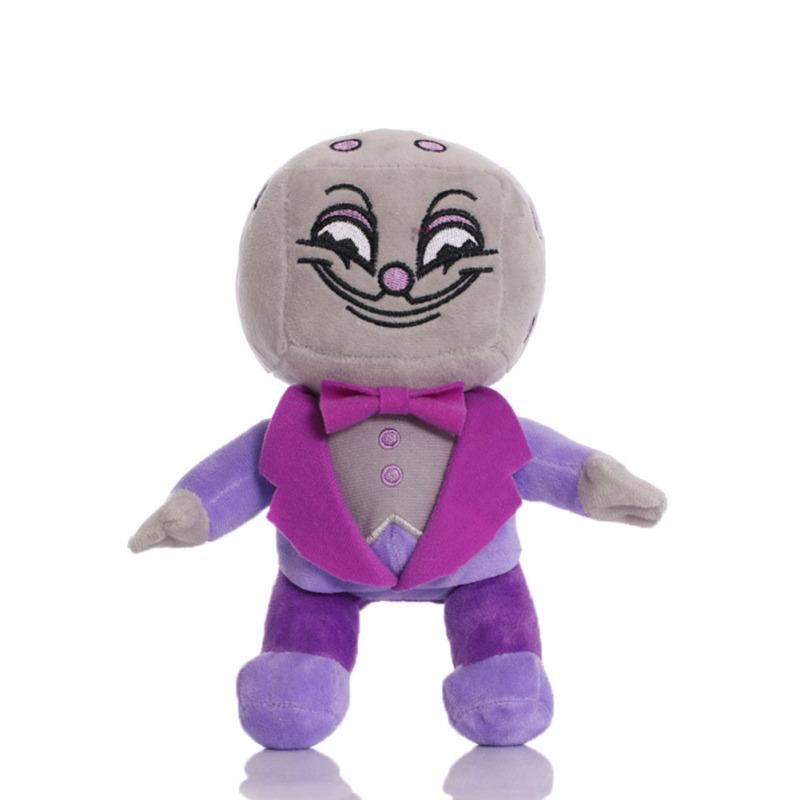 8 Inch Cuphead Plush Toy Mugman Soft Stuffed Plush Doll Cute Game Figure Doll Toys For Fans Kids