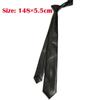 Retro PU Leather Ties 5.5cm Wide Narrow tie Fashion JK Necktie  Unisex