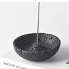 Rustic Stone-Textured Incense Holder Rustic Minimalist Decor Aroma Burner Stand For Home Decor, Desk, Living Room & Gift