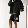 Unisex Trendy Logo Knit Sweater & Casual Shorts Combo